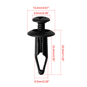 Car <b>Bumper</b> Fender Fastener 6.5mm Plastic Screw Rivet <b>Clip</b> For Chrysler Ford - Product Image 1