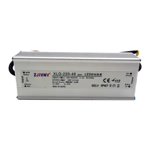 Adaptor daya Driver LED IP67, pencahayaan tahan air 200W 250W, AC 180-263V ke DC 12V 24V 36V 48V XLG-200