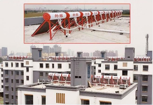 सौर जल हीटर छत प्रणाली सौर जल हीटर वैक्यूम ट्यूब सौर कलेक्टर 300l गैर दबाव सौर जल हीटर - Product Image 5