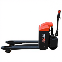 Transpalette Électrique EVERLIFT HELI 3 Tonnes Batterie Lithium Tout-Terrain Pneus Larges 300mm Opérateur Piéton Entrepôt