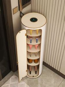 Armoire à chaussures rotative, étagère à chaussures gain de place, armoire de rangement verticale cylindrique ronde avec désinfection intelligente - Product Image 2