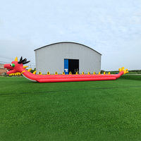 Gonflables Dragon interactif Worms Team Insect Jumping Games Gonflable Caterpillar Racing Walking Ride Game pour les fêtes