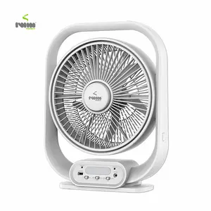 Ventilatori di ventilazione per allevamento di pollame ad energia solare ventilatore da tavolo ricaricabile portatile luce di emergenza