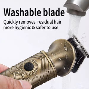 Juego De Cortadora De Pelo <span class=keywords><strong>El</strong></span>éctrica T9 Vintage Maquinas De <span class=keywords><strong>Barberia</strong></span> Afeitadora De Barba Recortadora Impermeable Para Hombres Peluquero - Product Image 4