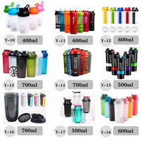 Botella Mezcladora Portátil para Fitness de 760 ml, Vaso Mezclador de Proteína en Polvo, Botella de Agua de Plástico Resistente a Altas Temperaturas, Libre de BPA