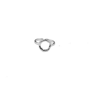 2026 New Simple Vintage Design Geometric Ring Light Luxury Unisex's Adjustable Stainless Steel Rings Fashion Jewelry Wholesale - Product Image 4