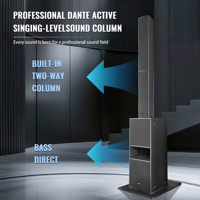 Altavoz de Columna Activo Profesional Dante de 6*5.5 Pulgadas y Subwoofer de Sonido de Doble Matriz de 12 Pulgadas con Software OEM para Eventos al Aire Libre
