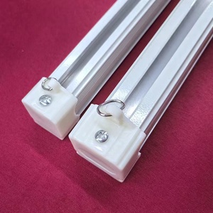 Rail de <span class=keywords><strong>rideau</strong></span> style européen grand carré en forme de L en alliage d'aluminium en forme de U glissière de <span class=keywords><strong>rideau</strong></span> <span class=keywords><strong>baie</strong></span> vitrée balcon rail simple - Product Image 4