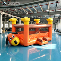 Château Gonflable Chien Cartoon Couleurs Vives de Haute Qualité, Nouveauté, pour Enfants - Idéal pour Fêtes et Sautades - Vente Flash