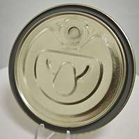 211 #   Couvercle à ouverture facile en fer blanc de 65,3 mm avec double revêtement doré pour boîtes de fruits et légumes