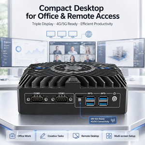 Mini PC Industrial de 12.ª Generación con Procesador Core I3-I7, Triple Pantalla, 3x2.5G LAN, 4G, 5G, Amplio Rango de Temperatura, LN-1008 - Product Image 2