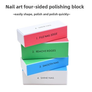 Lima de Uñas Rectangular de EVA para Manicura y Pedicura, 4 Lados, Grano 180, Bloque Pulidor de Uñas para Salón - Product Image 2