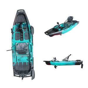 9.5FT profesyonel tek oturmak üst 2 parça bölüm VK modüler balıkçılık pedalı sürücü tekne şişme Lldpe plastik Vicking Touring - Product Image 2