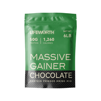 LIFEWORTH Gainer de Masse Sérieux en Gros, Poudre Protéinée, Compléments de Nutrition Sportive pour Adultes, Construction Musculaire Post-Entraînement