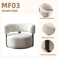 Fauteuil de salon de qualité supérieure, style ottoman, en bois de frêne fin, avec revêtement en velours luxueux, assise en mousse à ressorts, look classique