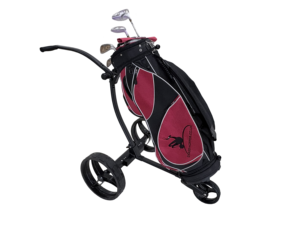 Chariot de golf Astek super léger, compact et élégant en aluminium avec système de freinage à commande au pied - Product Image 3