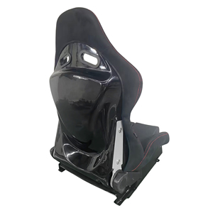 เบาะคู่ Kimi Seat Pair - เบาะรถสปอร์ตคู่หนึ่ง ทำจากผ้าและไฟเบอร์กลาส สีดำ ใช้ได้กับรถทั่วไป พร้อมชุดอุปกรณ์ Simoni Racing Sled Kit - Product Image 2