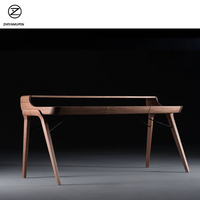 Escritorio de Computadora de Madera Sólida, Estilo Moderno, Mesa de Escritorio para Oficina en Casa, Estación de Trabajo Personalizada para Sala de Estudio o Dormitorio