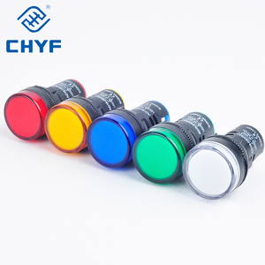 Lâmpada Piloto LED AD16 AD22 AC DC 6V 12V 24V 48V 110V 220V 380V 22mm AD16-22DS AD22-22DS Luz Indicadora LED de Sinal - Product Image 2
