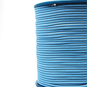Haze Blue 1.3mm 1.8mm Cordon élastique élastique rond 100% Crochet en latex polyester fixe pour corde de tente Bungee - Product Image 4