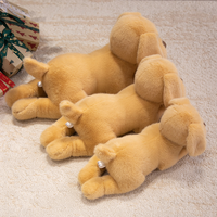 Boneka Anjing Lucu Mainan Anjing Lembut untuk Anak Perempuan Bantal Pelukan Tidur Hadiah