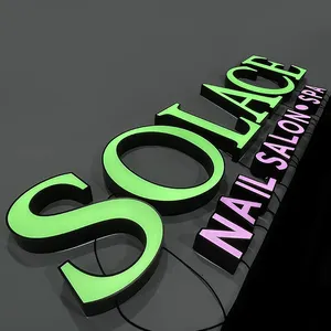 Custom Design Store Front Led Lighted Letter Signage 3D Frontlit Business Sign