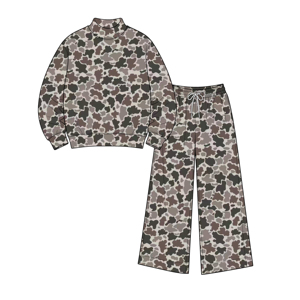 Conjunto de Camuflaje Personalizado con Top de Cuello Alto y Pantalones Rectos para Mujer, Ropa de Caza Otoñal, Moda al por Mayor, Ropa del Sur, Boutique de Ropa para Mamá e Hija - Product Image 3