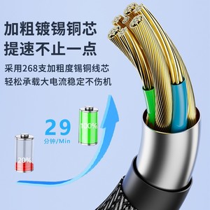 Cable de datos de carga rápida, 1M, trenzado de nailon, 5 en 1, con <span class=keywords><strong>Lightning</strong></span> Micro <span class=keywords><strong>Usb</strong></span> tipo <span class=keywords><strong>C</strong></span> para teléfonos Huawei, Android y <span class=keywords><strong>Apple</strong></span> - Product Image 4