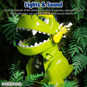 Modelo de almacenamiento Simulación Naturaleza Mundo Dinosaurio Caja Juguetes <span class=keywords><strong>Dino</strong></span> Set con sonido ligero - Product Image 4