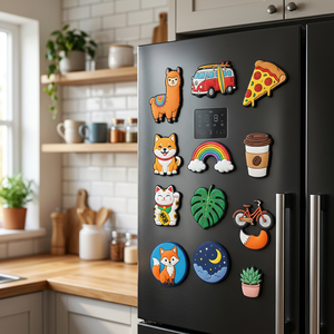 Aimant <span class=keywords><strong>de</strong></span> réfrigérateur personnalisé en PVC souple, motif chat mignon, monument <span class=keywords><strong>de</strong></span> <span class=keywords><strong>Paris</strong></span>, alimentation, plante, décoration intérieure - Product Image 5