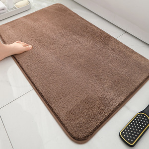 Alfombra de Baño de Color Puro, Imitación Cachemira, para <span class=keywords><strong>el</strong></span> Suelo <span class=keywords><strong>del</strong></span> Inodoro, Área <span class=keywords><strong>del</strong></span> Lavabo y Entrada de la Ducha, Antideslizante y Absorbente - Product Image 6