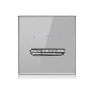 Interruptor de Luz de Pared de Vidrio Templado Eléctrico Universal de 1/2/3/4 Módulos y 1/2 Vías, Panel de Botones con Indicador LED, Tipo Balancín 86 - Product Image 6