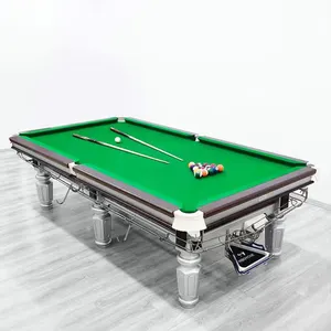 Top-End Torneio Profissional Standard Slate Pool Table Almofada De Aço De Alta Qualidade Mesa De Bilhar Chinesa