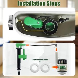 Kit de réparation de valve de chasse d'eau de 3 pouces pour toilettes deux pièces, compatible avec le système de chasse d'eau TOTO, pièce de rechange - Product Image 5