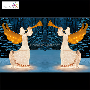 Vente de décorations de Noël d'extérieur, lumières de Noël d'extérieur, LED imperméables, anges lumineux - Product Image 4