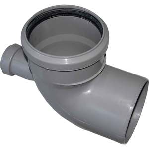 Courbe HTB Angle de 87.5 ° avec connexion avant Raccords de tuyauterie 110/40 - Product Image 1