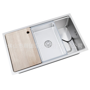 304 Stainless Steel Single Bowl Undermount Kitchen Sink 7545 Brushed Nano Silver Easy To Clean - Product Image 4