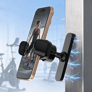 Universal Magnetic Phone Holder Aluminum Alloy Strong Magnet For Gym Treadmill Golf Cart <b>Car</b> Dashboard - Product Image 1
