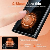Protection d'écran de confidentialité Yongpoly 9H ESD 0,18 mm sans bordure, verre trempé mat anti-espion pour Samsung S25 Ultra S24 Plus S26