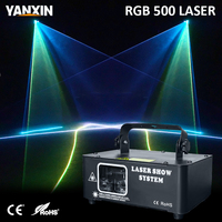 Projecteur laser RVB YanXin DMX512 à activation sonore, contrôle automatique, motifs de faisceau pleine couleur pour DJ, discothèque, bar, KTV, club, fête, en fer