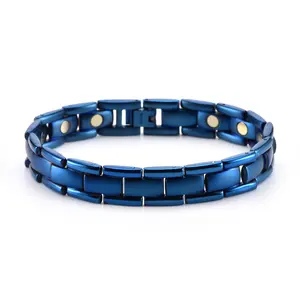 Duurde Ontwerp Blauwe Armband Titanium Gezonde Zorg Ketens Voor Mannen Vrouwen Mode Sieraden