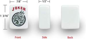 Voyage Portable Mélamine Mahjong Jeu Set Luxe Cuir Mahjong Set Boîte - Product Image 5