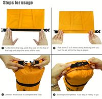 Mochila Impermeable de PVC Plegable con Cierre Enrollable de 20-50l, Portátil para Senderismo, Ciclismo, Viajes, Kayak, Camping, Escalada, Pesca, Uso Casual