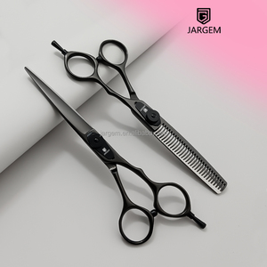 Factory Supply <strong>Barber</strong> Hair Cutting Scissors <strong>Set</strong> 6 Inch Black Coated ATS-314 Hairdressing Scissors - Product Image 1