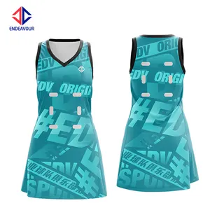 Jersey Baju Wanita OEM/ODM Kualitas Tinggi Kustom Seragam Netball Breathable untuk Wanita