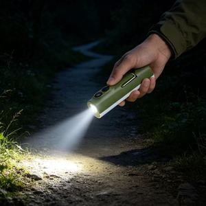 Multi-mode Rechargeable LED <b>Flashlight</b> with Side COB Work Light, Clip-on Emergency <b>Torch</b> for Camping, Hiking, Backpacking - Product Image 4