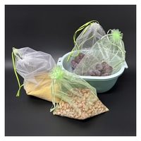 Organza Fruitbomen Mesh Zakken Voor Bescherming Voor Druiven Guave Dragon Fruit Mango