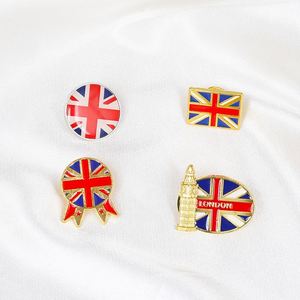 Nuevo Estilo Pin de Solapa Metálico con Mapa de la Bandera de Londres, Reino Unido, Souvenir de la Bandera del País de Gran Bretaña - Product Image 2