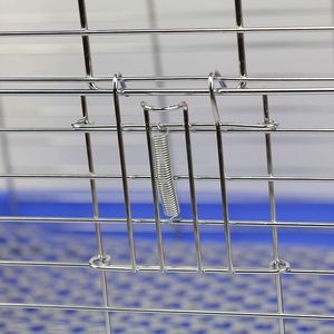 Tavşan kafesi büyük alüminyum gümüş hollandalı domuz gine domuz kafesi büyük uzay mavi havza pet malzemeleri - Product Image 5