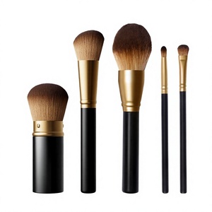 Set di Pennelli Professionali per il Viso <span class=keywords><strong>LAURA</strong></span> GELLER NEW YORK - 5 Pezzi - Setole Sintetiche e Manico in Legno - Cruelty-Free - 05 - Product Image 3